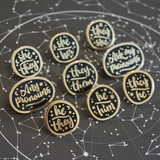 He/They (Golden) - Enamel Pin (Starry Pronouns)