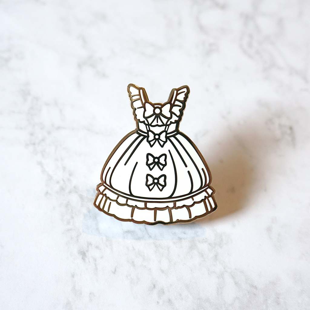 0 Shiro Lolita - Enamel Pin (Lolita Couturier) - Atelier Perséphone : bijoux, accessoires et papeterie