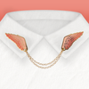 Pink Wings - Connected pins - Atelier Perséphone : bijoux, accessoires et papeterie