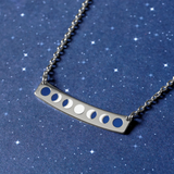 Moon Phases (Silver) - Necklace - Atelier Perséphone : bijoux, accessoires et papeterie