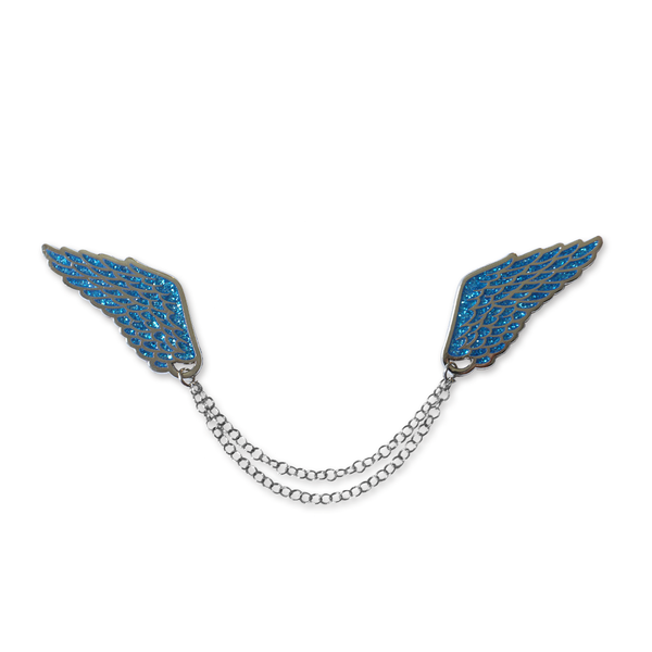 Silver Sparkles Wings - Connected pins - Atelier Perséphone : bijoux, accessoires et papeterie