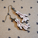 Cervidae - Wooden Earrings - Atelier Perséphone : bijoux, accessoires et papeterie