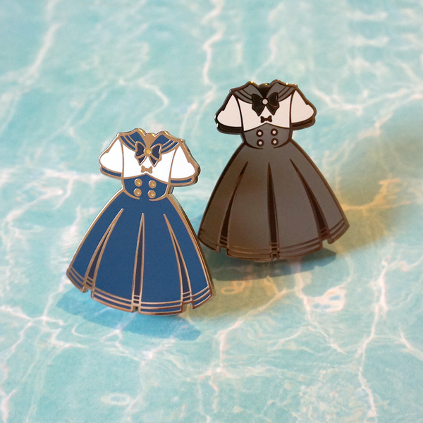 0 Sailor Lolita (Blue) - Enamel Pin (Lolita Couturier) - Atelier Perséphone : bijoux, accessoires et papeterie