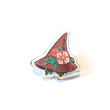 Witch Hat - Acrylic Pin (Floral Invasion) - Atelier Perséphone : bijoux, accessoires et papeterie