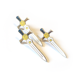 Golden Moon Sword - Enamel Pin (Stellar Armory) - Atelier Perséphone : bijoux, accessoires et papeterie