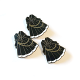 0 Gothic Lolita (Black) - Enamel Pin (Lolita Couturier) - Atelier Perséphone : bijoux, accessoires et papeterie