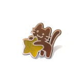 Space Kitten (brown) - Enamel Pin