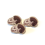 K. Skull - Wooden Pin - Atelier Perséphone : bijoux, accessoires et papeterie
