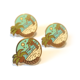 Summer Beach - Enamel Pin (Seasonal Landscape) - Atelier Perséphone : bijoux, accessoires et papeterie
