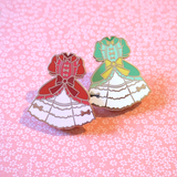 0 Country Lolita (Red) - Enamel Pin (Lolita Couturier) - Atelier Perséphone : bijoux, accessoires et papeterie