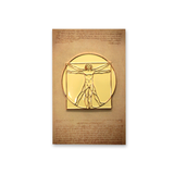 Vitruvian Man - Enamel Pin (Pocket Museum) - Atelier Perséphone : bijoux, accessoires et papeterie