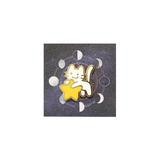 K. Space Kitten (white) - Enamel Pin - Atelier Perséphone : bijoux, accessoires et papeterie