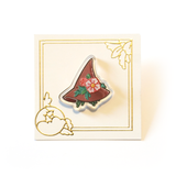 Witch Hat - Acrylic Pin (Floral Invasion) - Atelier Perséphone : bijoux, accessoires et papeterie