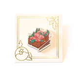 Bento - Acrylic Pin (Floral Invasion) - Atelier Perséphone : bijoux, accessoires et papeterie