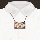 Ouija Board - Wooden Necklace - Atelier Perséphone : bijoux, accessoires et papeterie