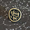 They/he (Golden) - Enamel Pin (Starry Pronouns)