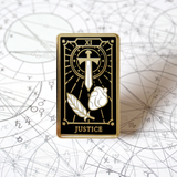 Justice - Enamel Pin (Major Arcana) - Atelier Perséphone : bijoux, accessoires et papeterie