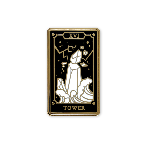 The Tower - Enamel Pin (Major Arcana) - Atelier Perséphone : bijoux, accessoires et papeterie