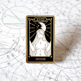 The Moon - Enamel Pin (Major Arcana) - Atelier Perséphone : bijoux, accessoires et papeterie