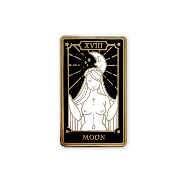 The Moon - Enamel Pin (Major Arcana) - Atelier Perséphone : bijoux, accessoires et papeterie